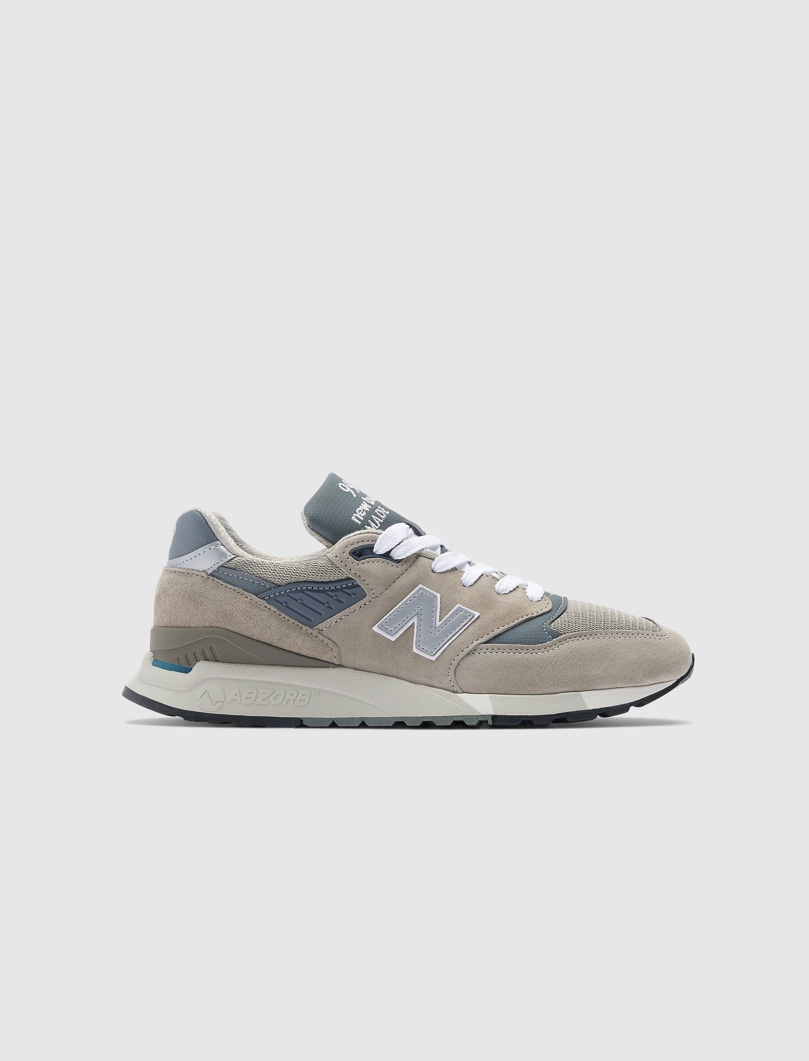 MADE IN USA 998 "GREY/SILVER" new balance shoes for men and women