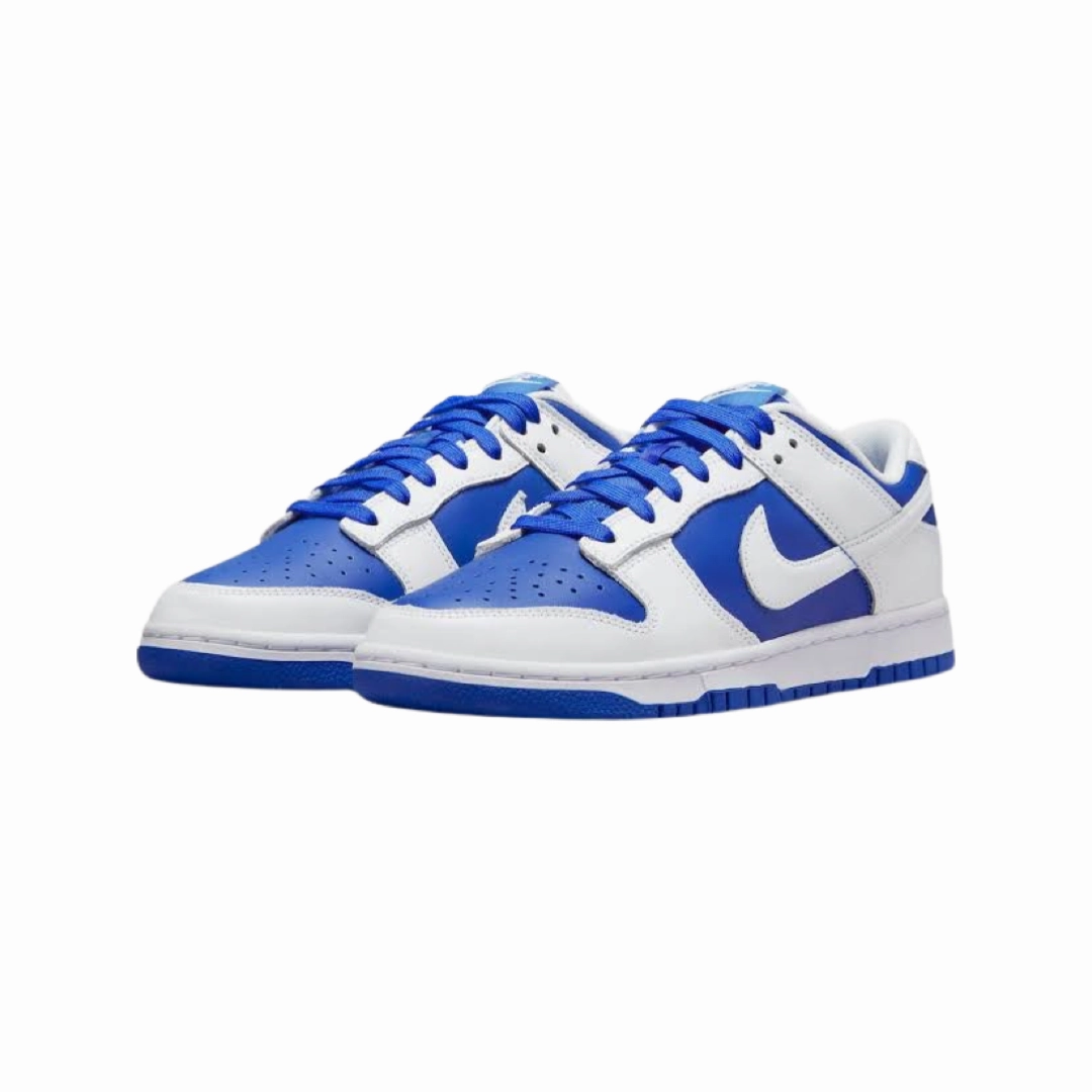 Men's Nike Dunk Low Racer Blue White Modern Sneakers