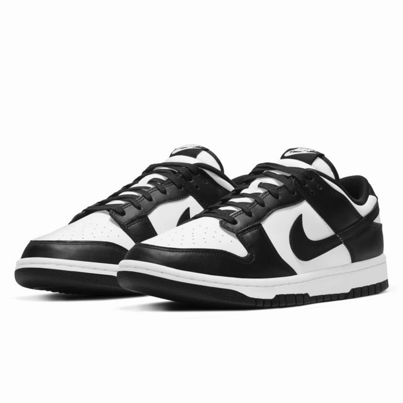 Men's Nike Dunk Low White Black White Modern Sneakers