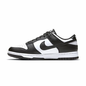 Men's Nike Dunk Low White Black White Nike training shoes with flexible soles