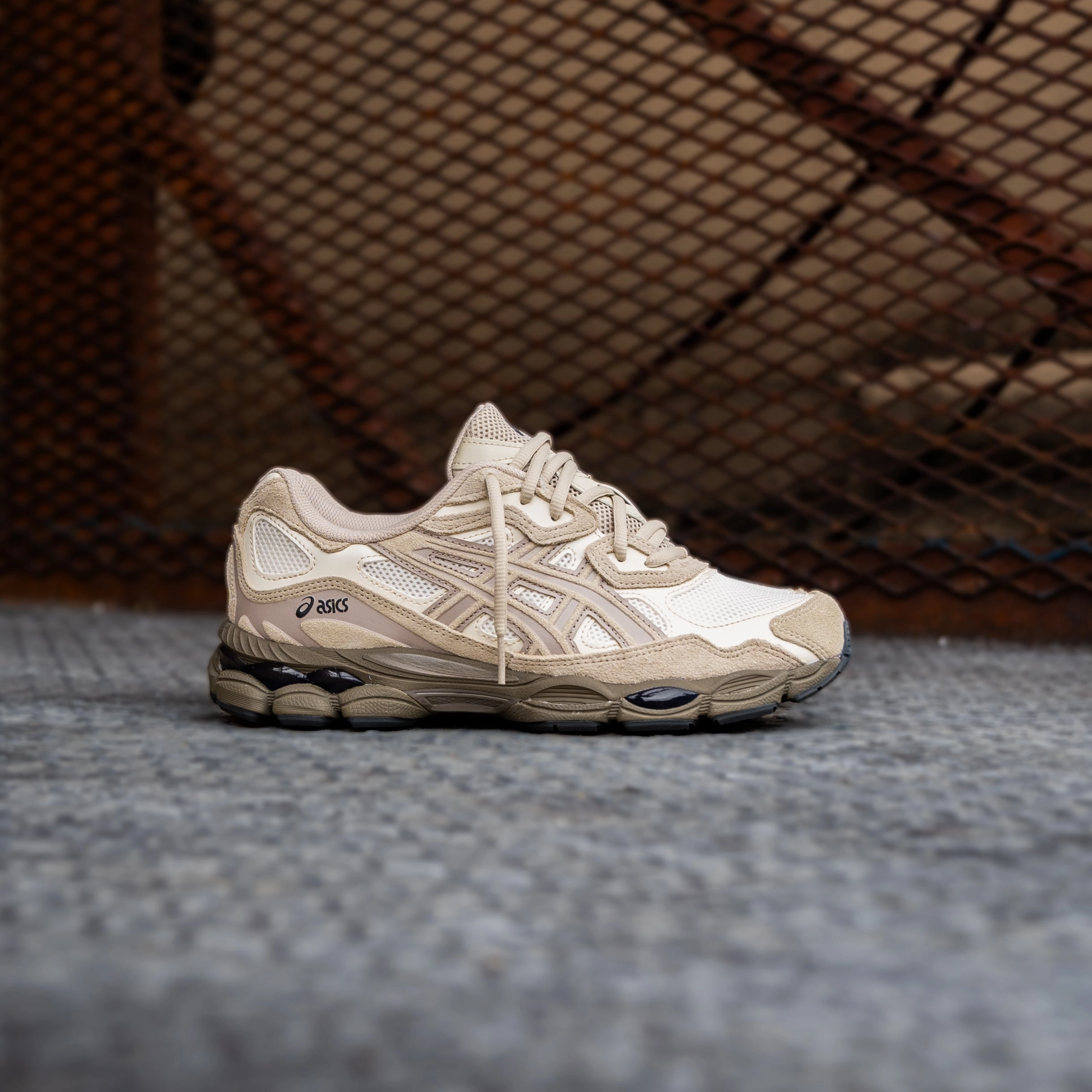 Mens Asics Gel-NYC (Cream/Putty) Asics sport performance shoes