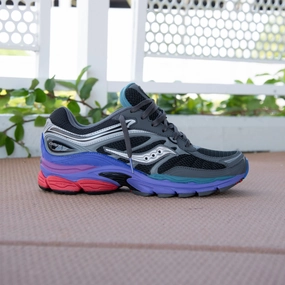 Mens Saucony ProGrid Omni 9 Galaxy (Black/Multi) Saucony all-day comfort athletic sneakers