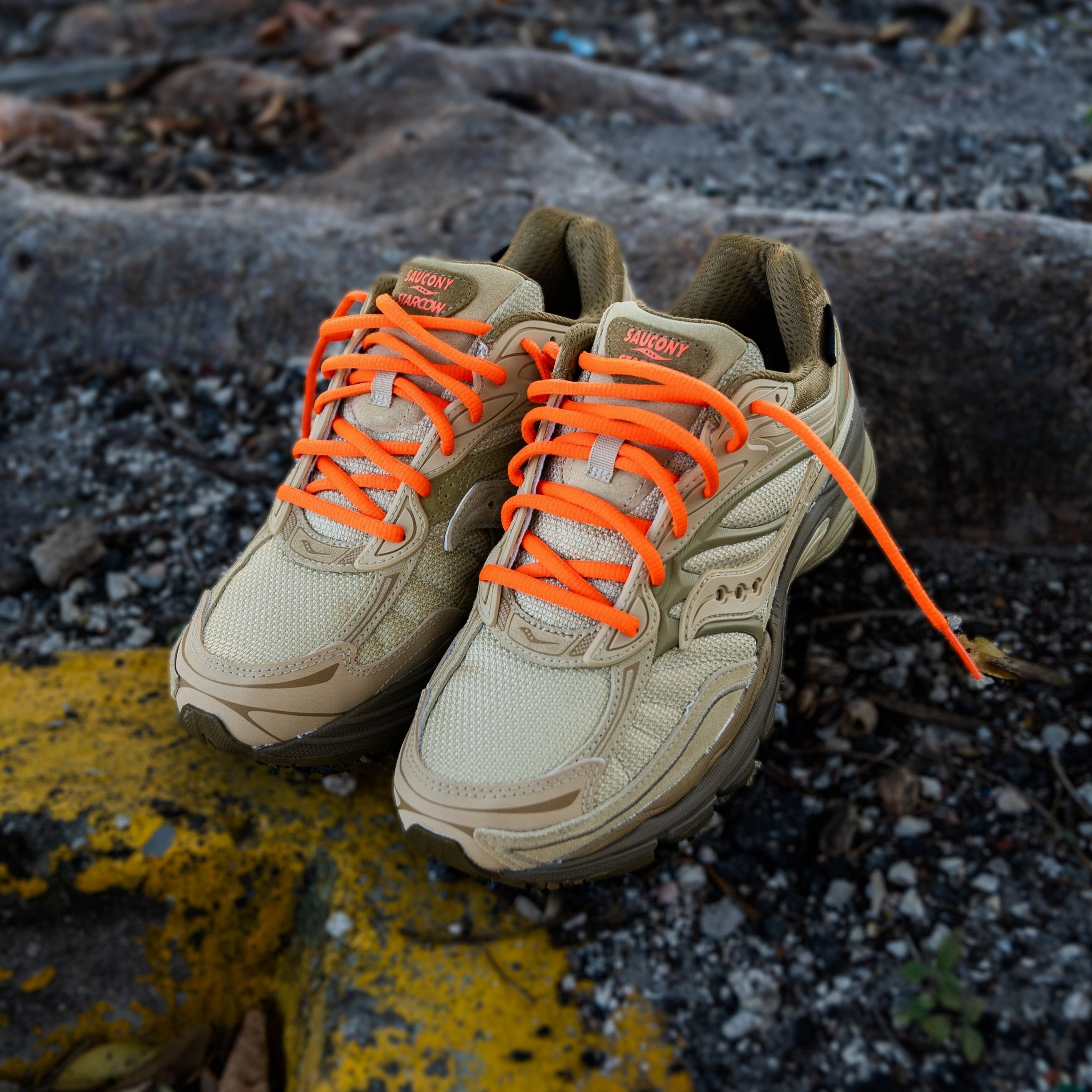 Mens Saucony x Starcow ProGrid Omni 9 (Beige/Tan) Saucony versatile athletic footwear