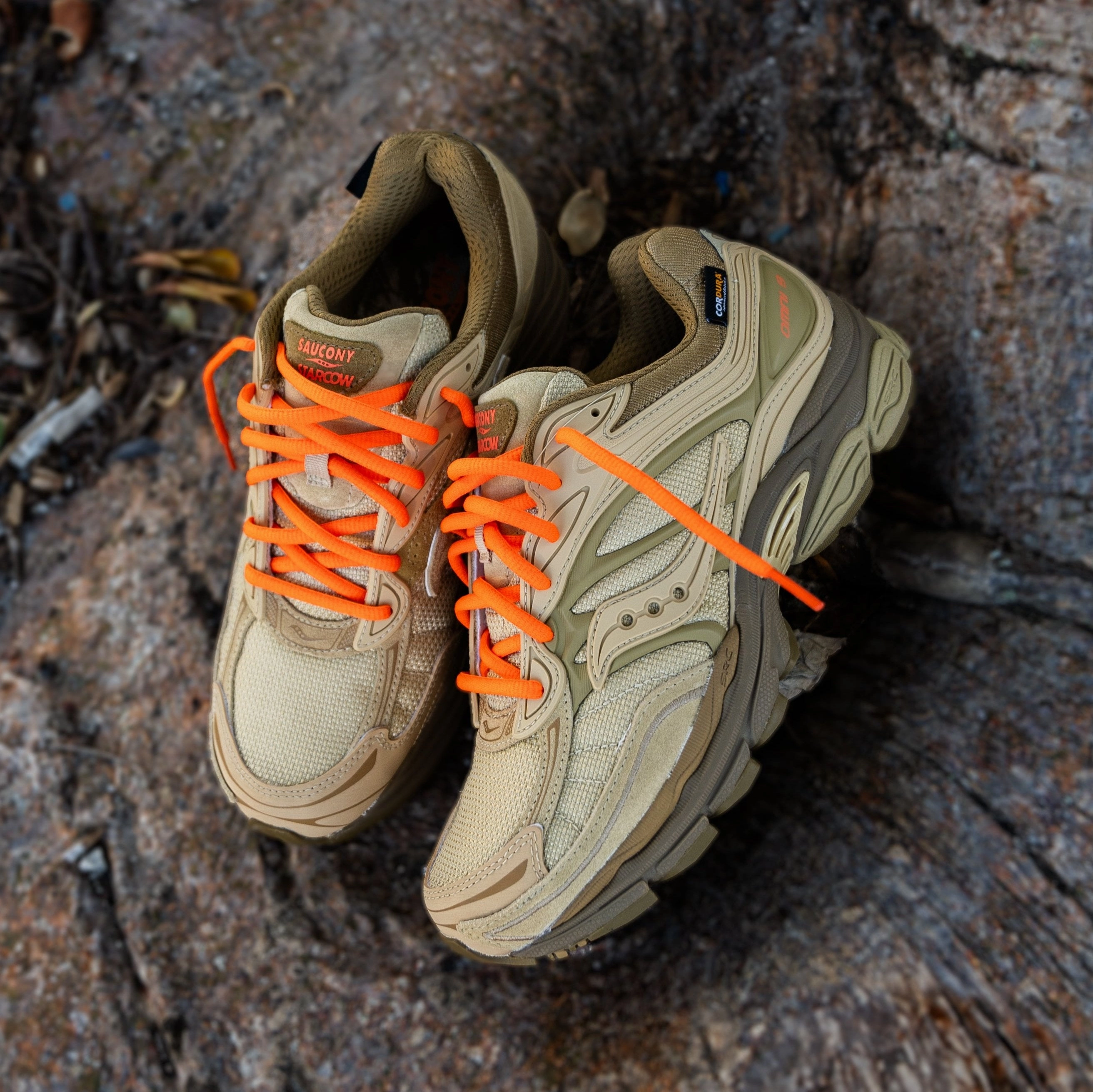 Mens Saucony x Starcow ProGrid Omni 9 (Beige/Tan) Saucony versatile athletic footwear