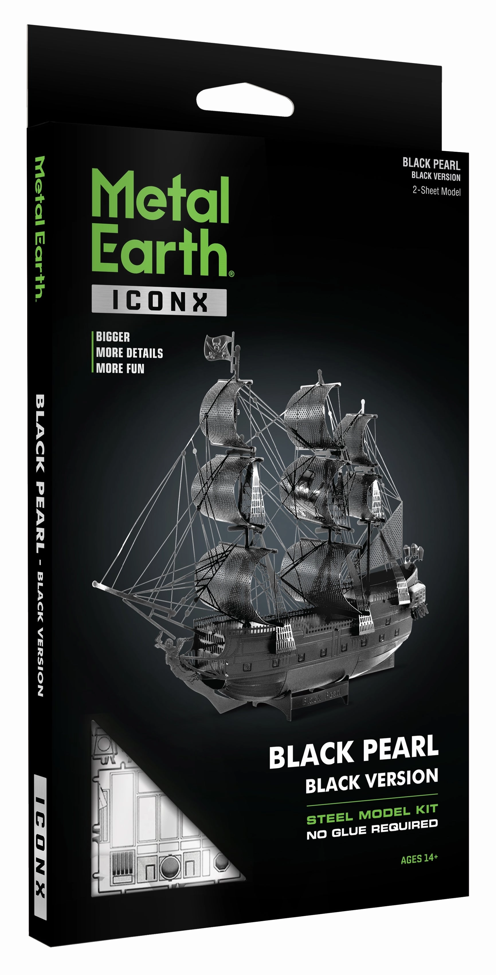 Metal Earth Iconx - Black Pearl - Black Edition