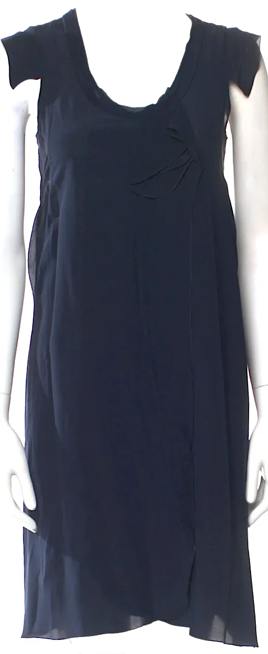 MIU MIU Italy. Blue Silk Mini Dress