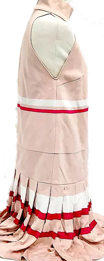 Miu Miu Italy. Pinks Elastene, Viscose, Silk Dress