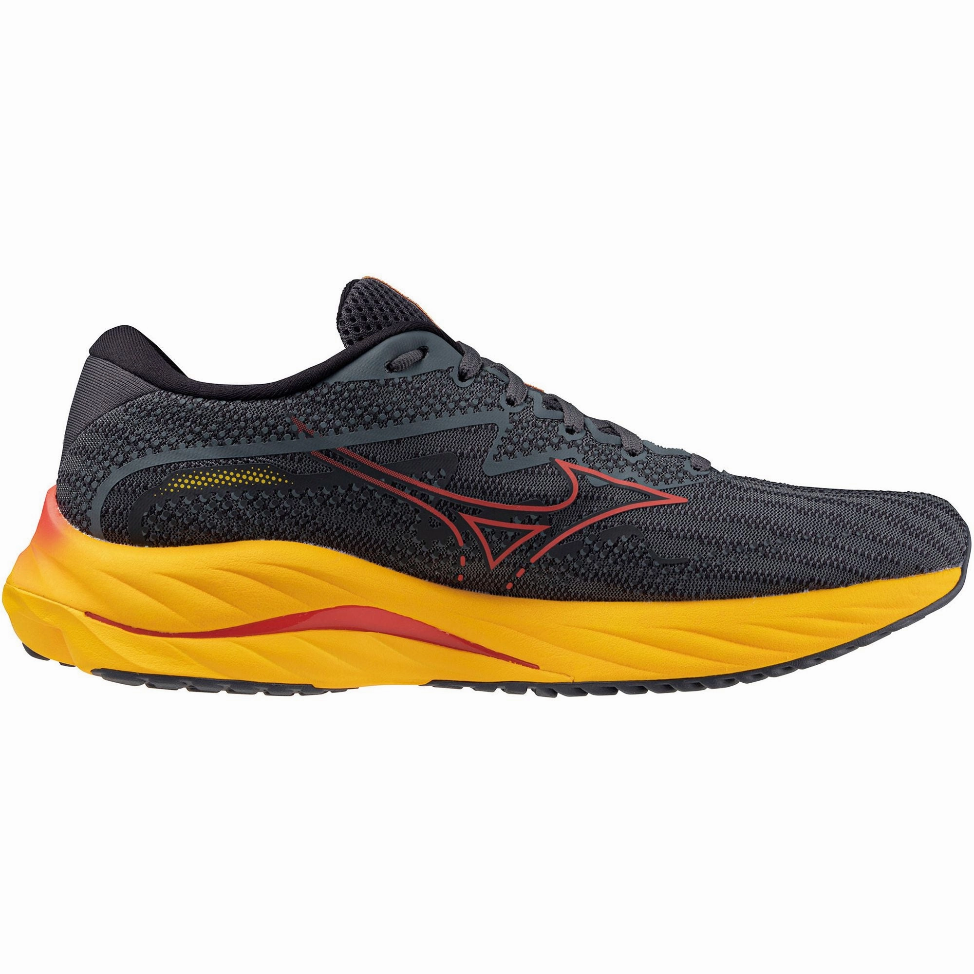 Mizuno Wave Rider 27 Mens Running Shoes - Grey Performance Sneakers