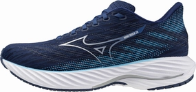 Mizuno Wave Rider 28 Mens Running Shoes - Blue Mizuno performance sneakers for training