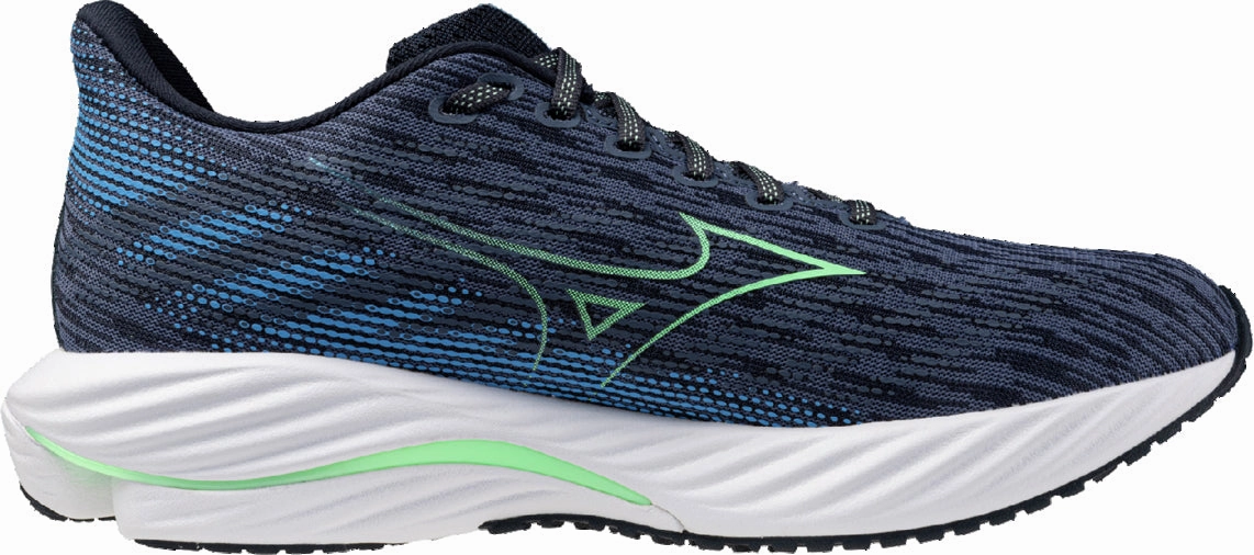 Mizuno Wave Rider 28 Mens Running Shoes - Blue Performance Sneakers