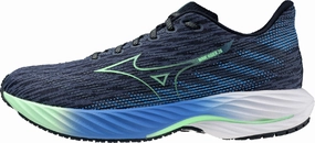 Mizuno Wave Rider 28 Mens Running Shoes - Blue Mizuno performance sneakers for training