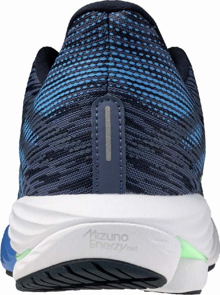 Mizuno Wave Rider 28 Mens Running Shoes - Blue Performance Sneakers