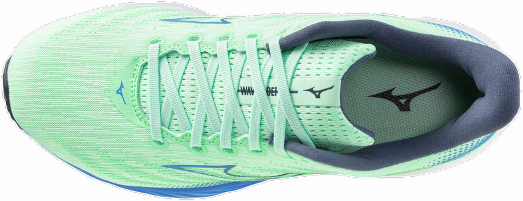 Mizuno Wave Rider 28 Mens Running Shoes - Green Performance Sneakers