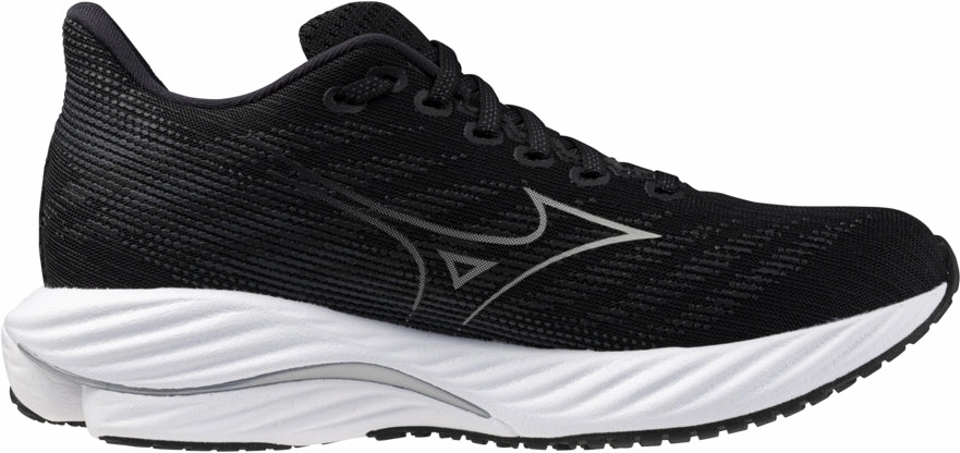 Mizuno Wave Rider 28 WIDE FIT (D) Womens Running Shoes - Black Performance Sneakers