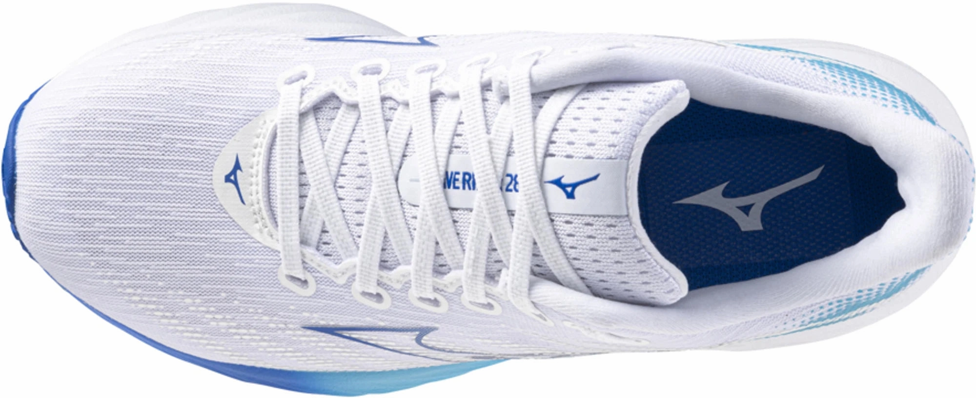 Mizuno Wave Rider 28 Womens Running Shoes - White Performance Sneakers