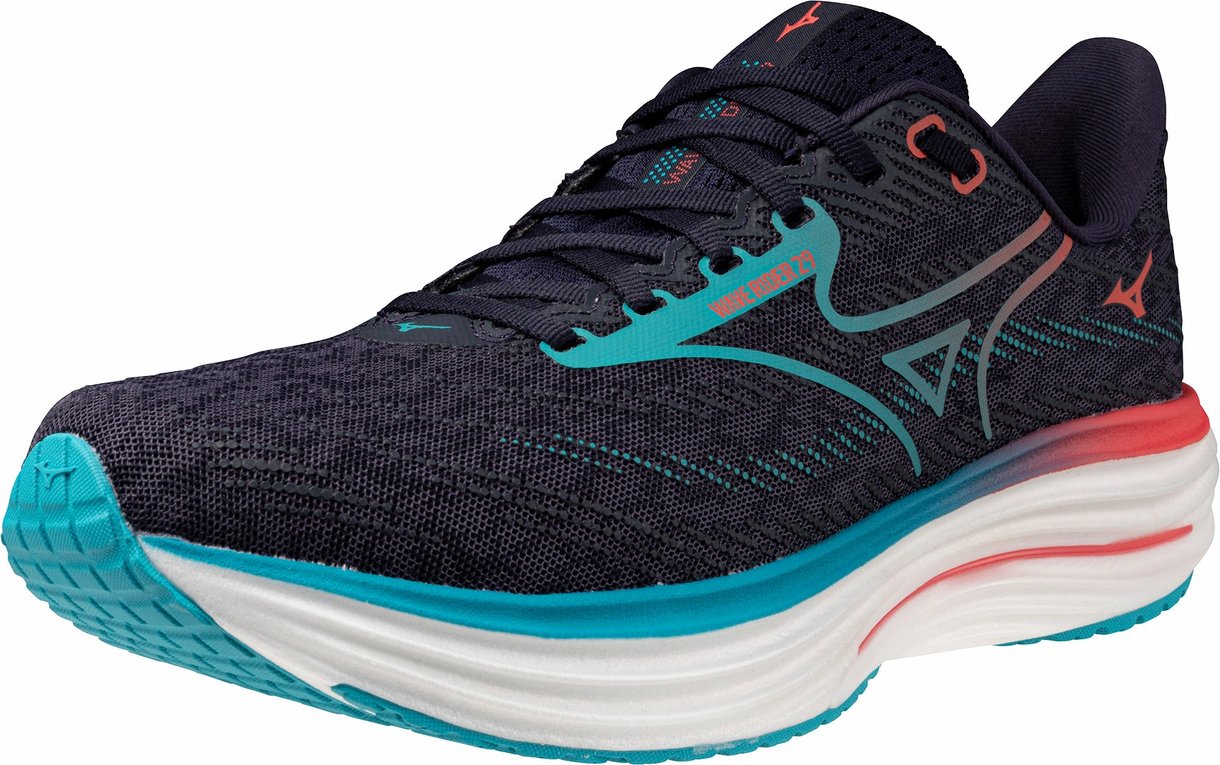 Mizuno Wave Rider 29 Mens Running Shoes - Grey Performance Sneakers