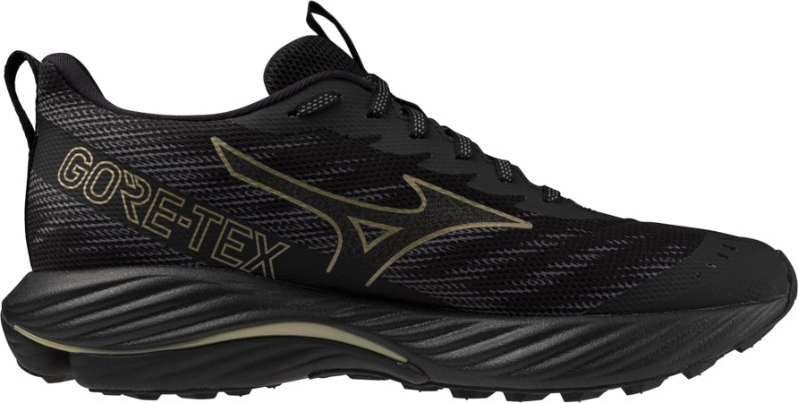 Mizuno Wave Rider GORE-TEX 2 Mens Trail Running Shoes - Black Performance Sneakers