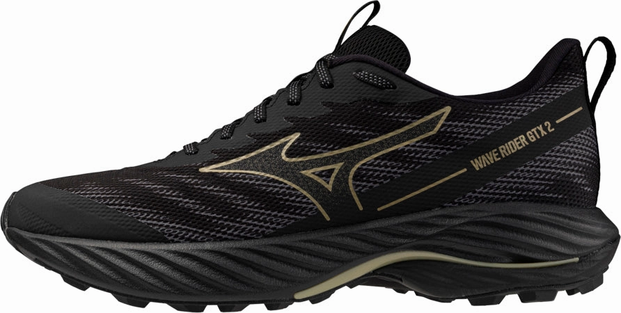 Mizuno Wave Rider GORE-TEX 2 Mens Trail Running Shoes - Black Mizuno performance sneakers for training
