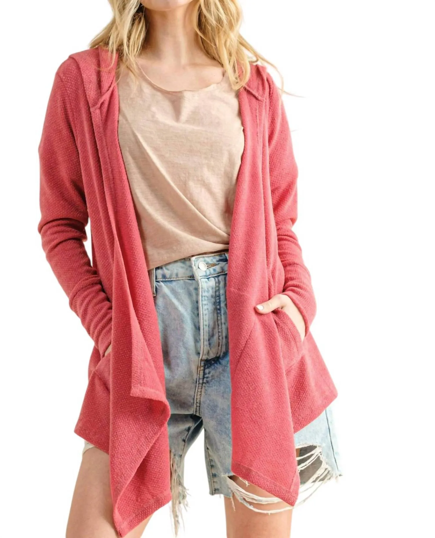 Need To Love You Cardigan In Rose Pink