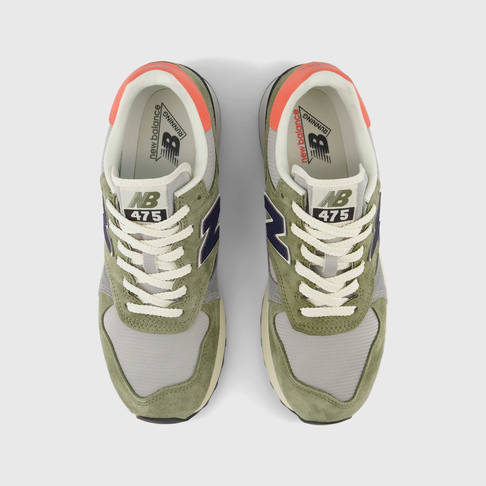 New Balance 475 - Dark Olivine / Raincloud / Drift Red Nike Air Force 1 edition