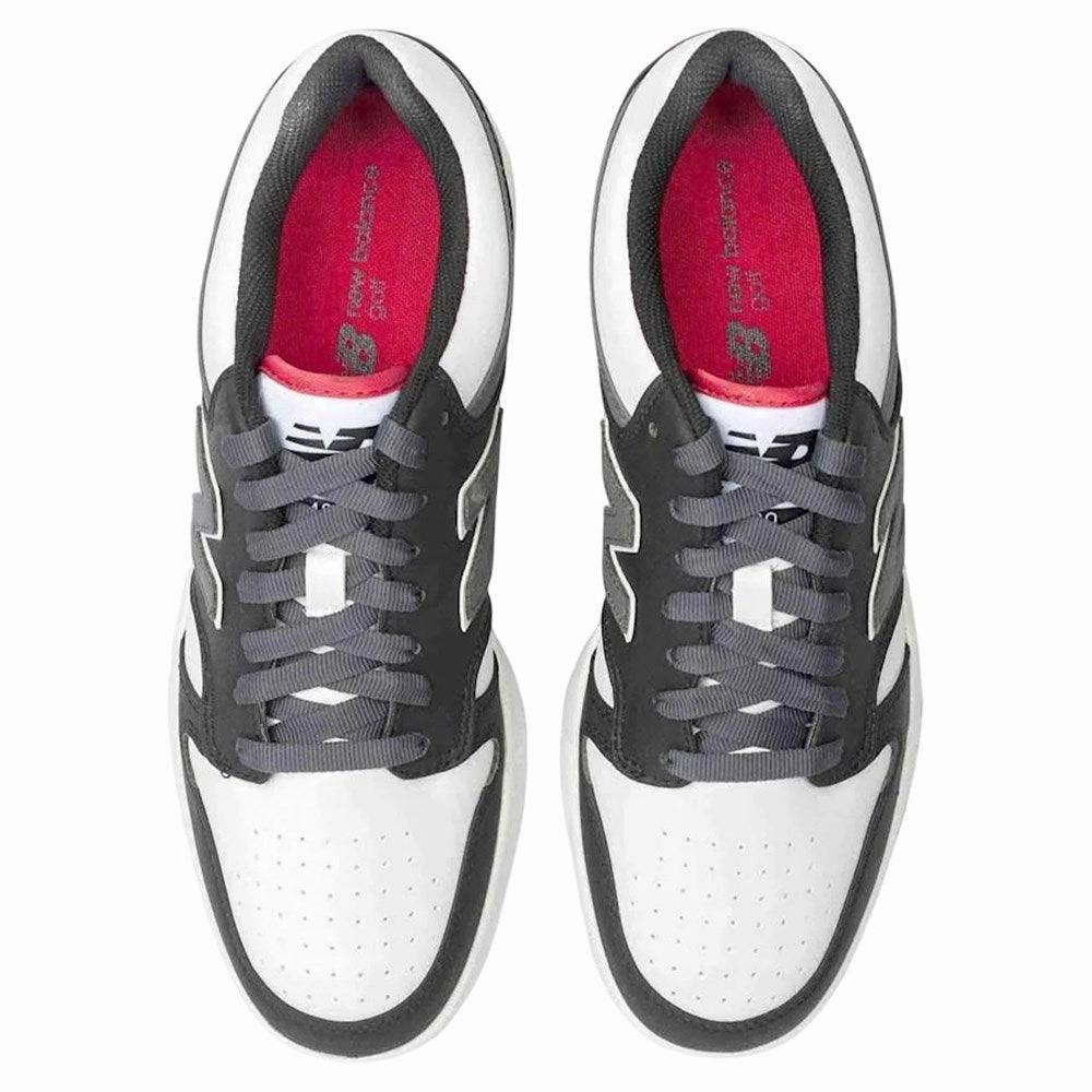 New Balance 480 Spikeless Wide (EE) Golf Shoes -Black/White Chic Platform Sneakers