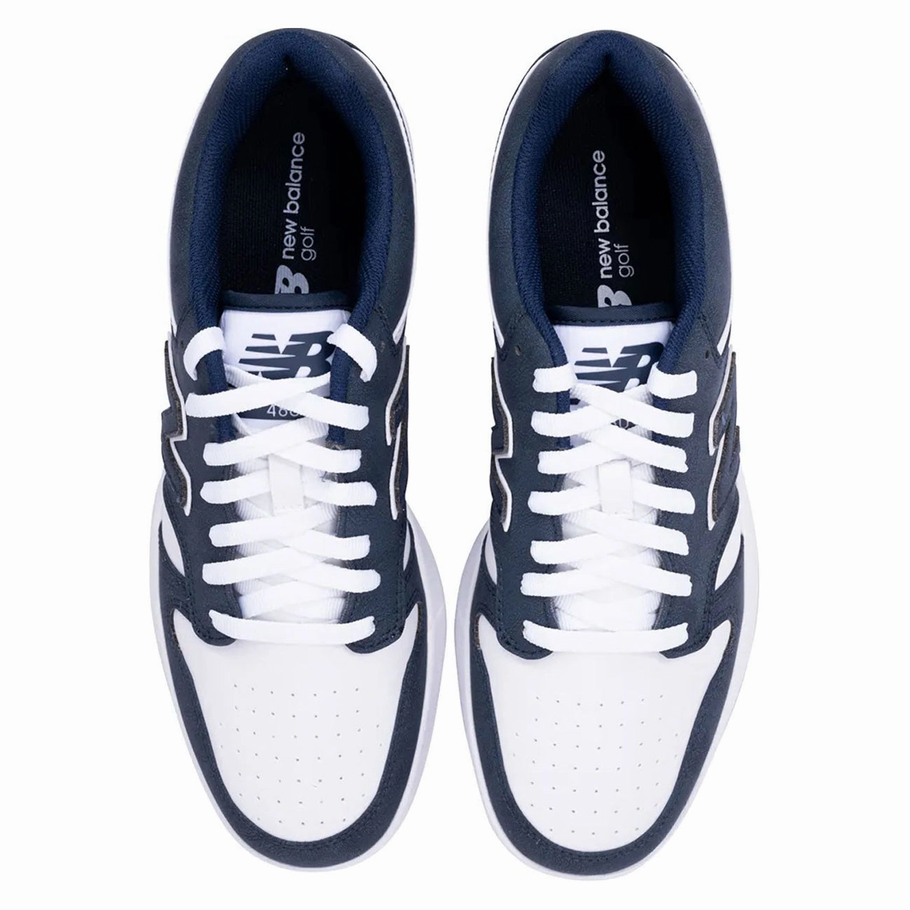 New Balance 480 Spikeless Wide (EE) Golf Shoes -Navy/White Chic Platform Sneakers