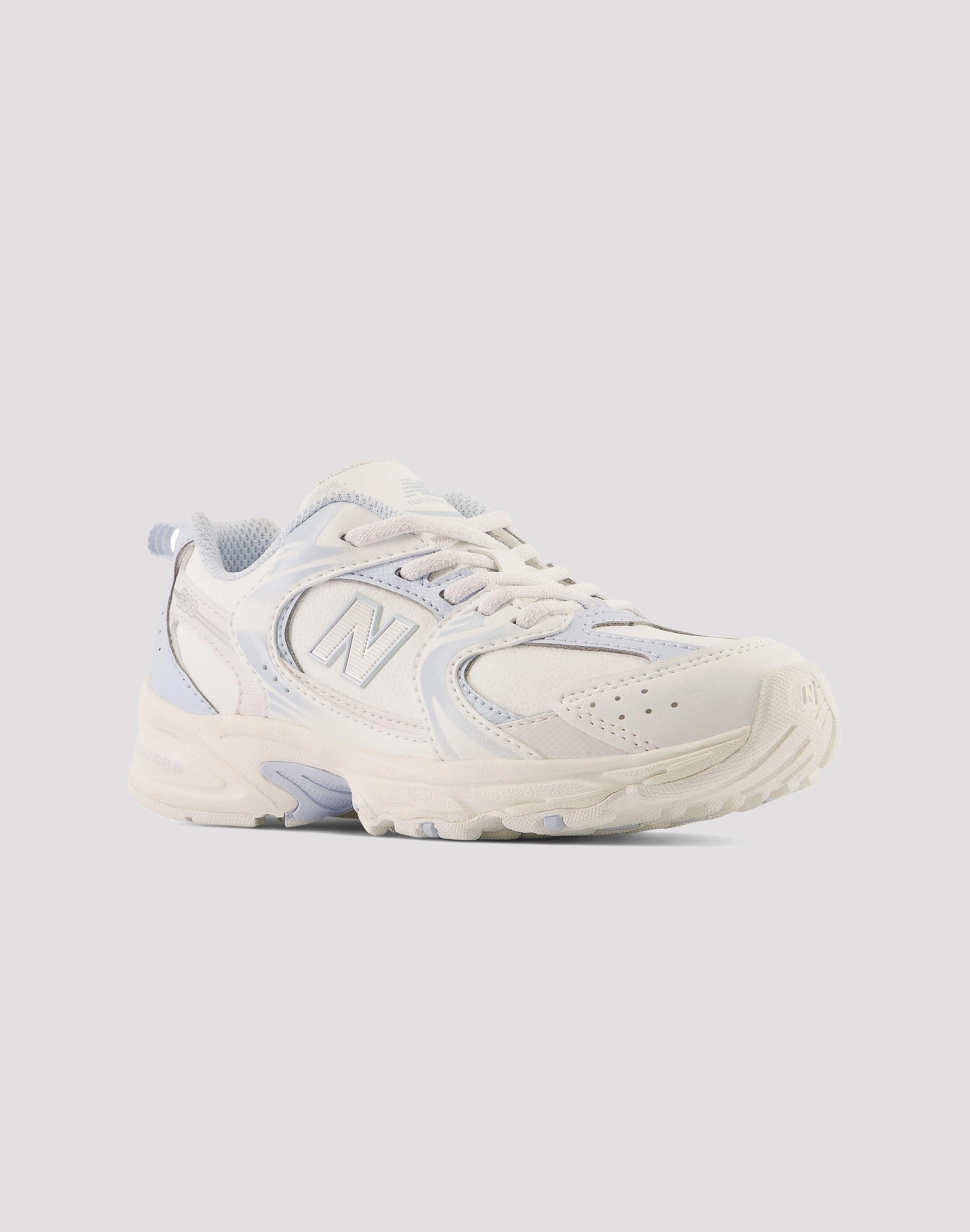 New Balance 530 Preschool Girls' White/Blue Cushioned Shoes