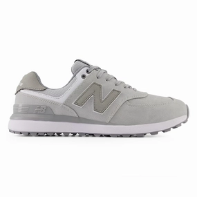 New Balance 574 Greens v2 Spikeless Wide (EE) Golf Shoes - Light Grey Spikeless golf footwear