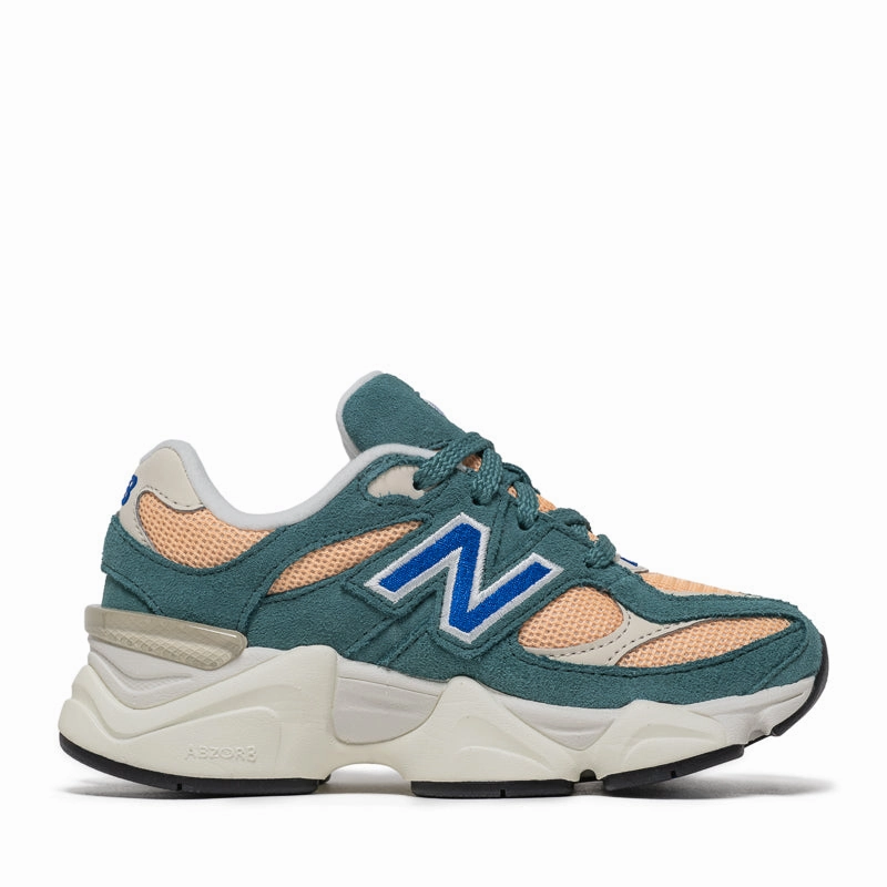New Balance 9060 (PS) - New Spruce/Peach Blossom New Balance versatile casual sneakers