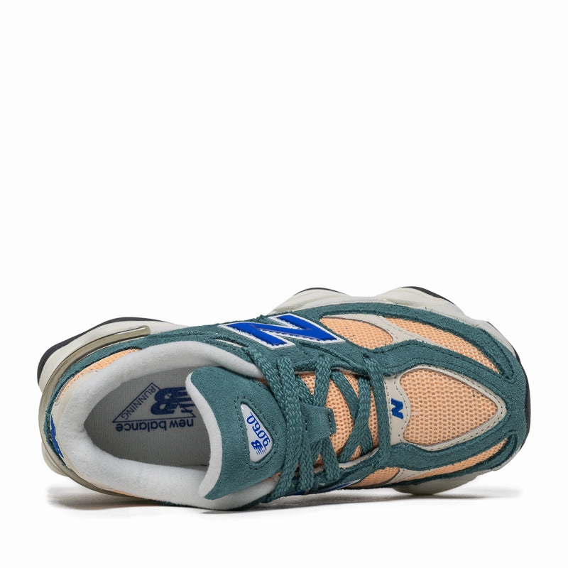 New Balance 9060 (PS) - New Spruce/Peach Blossom New Balance versatile casual sneakers