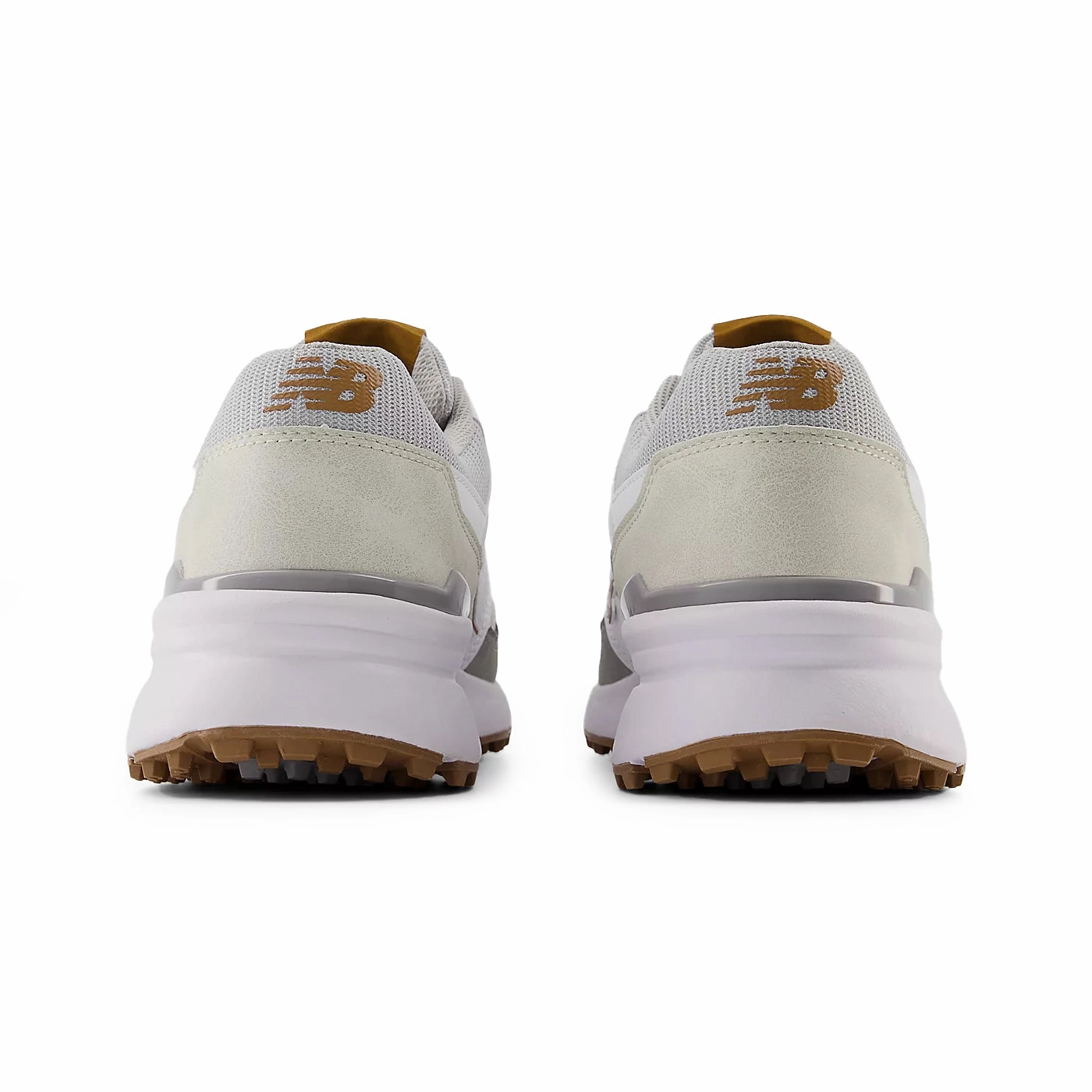 New Balance 997 Spikeless Wide (EE) Golf Shoes - White/Grey Stable Course Shoes