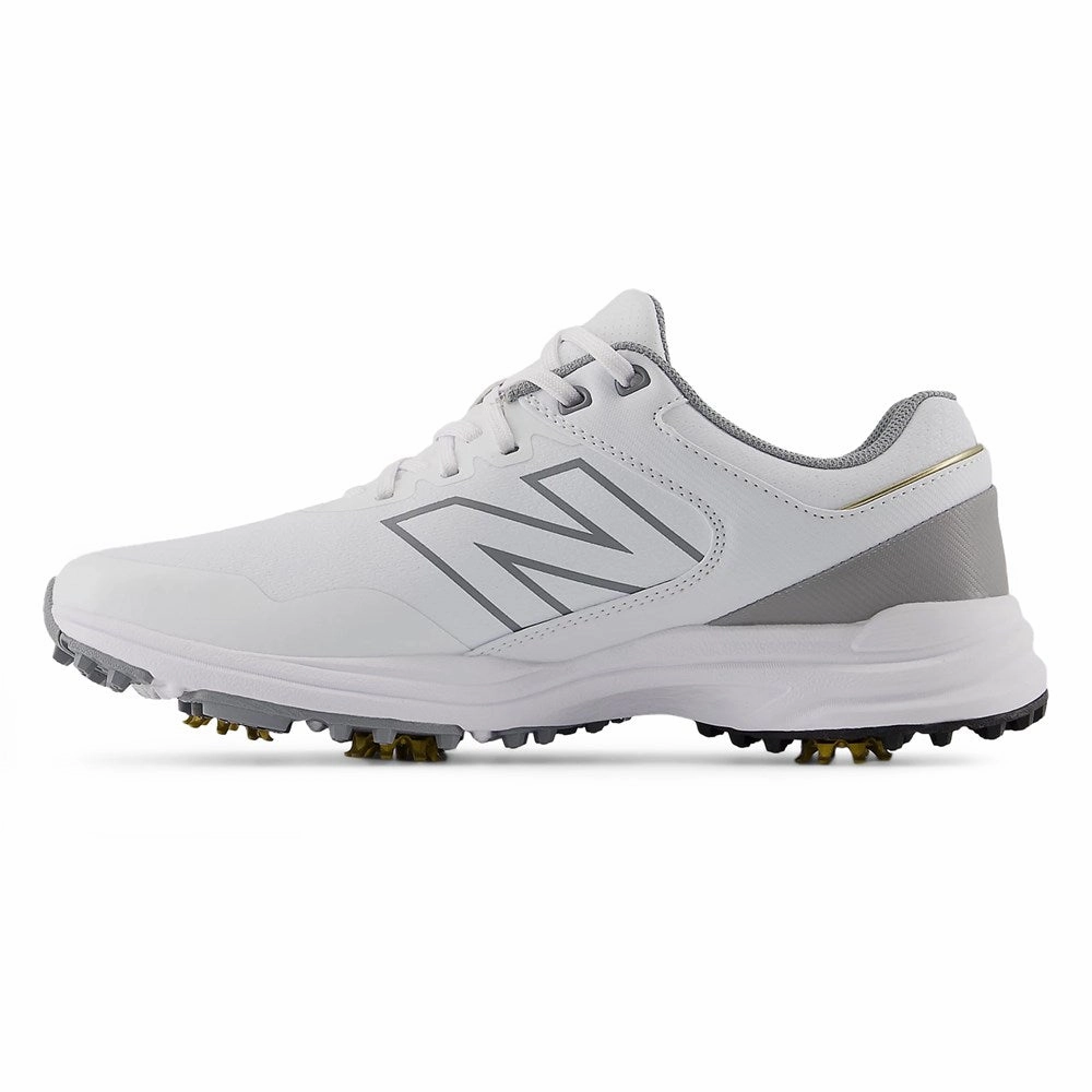 New Balance Brighton v2 Wide (EE) Golf Shoes - White/Grey Stable Course Shoes