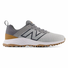 New Balance Fresh Foam Contend v2 Spikeless Wide (EE) Golf Shoes -Grey/Charcoal Spikeless golf footwear