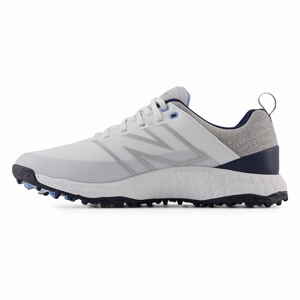 New Balance Fresh Foam Contend v2 Spikeless Wide (EE) Golf Shoes -White/Blue Chic Platform Sneakers