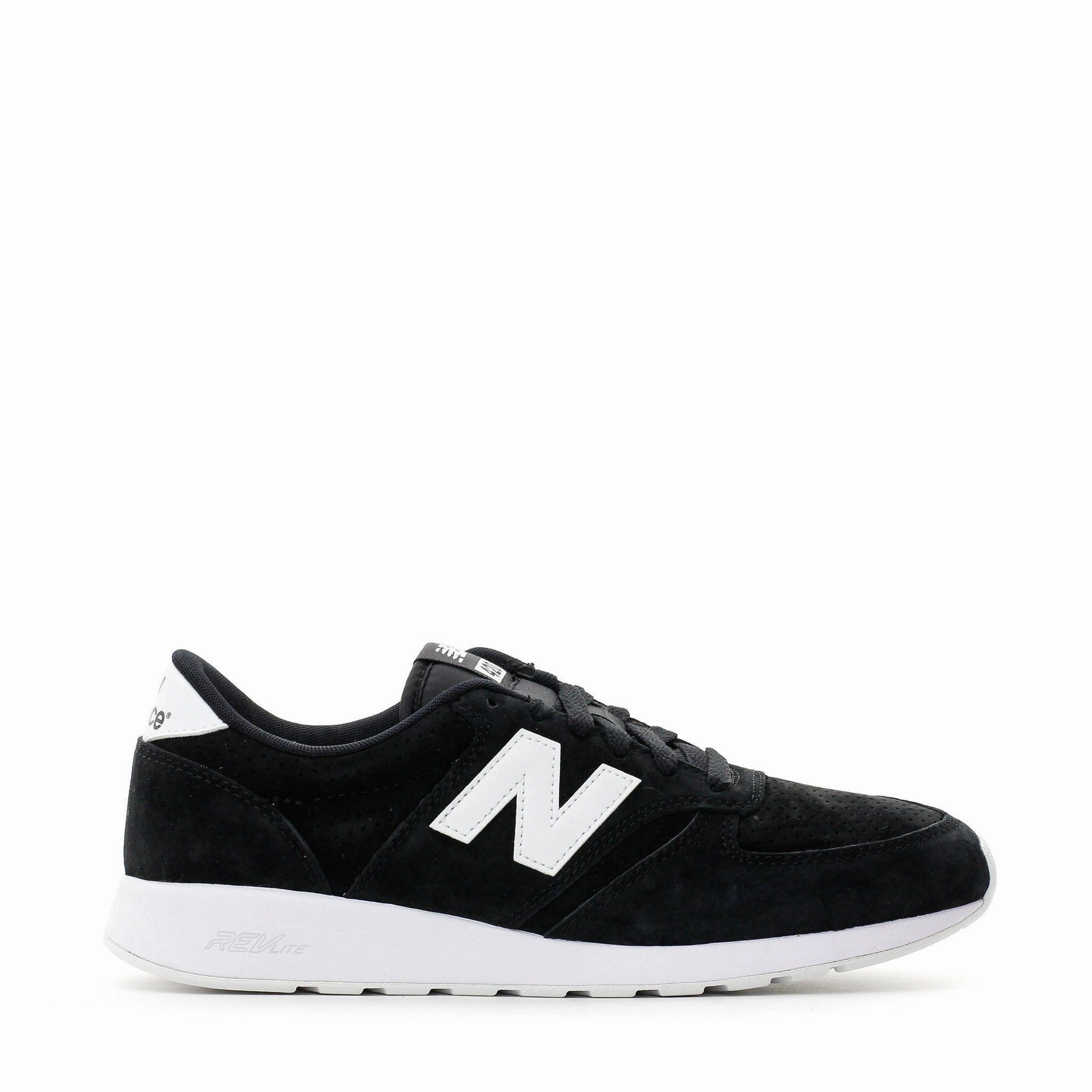 NEW BALANCE LIFESTYLE RE-ENGINEERED REVLITE BLACK WHITE SUEDE MRL420SN *** New Balance classic shoe silhouettes