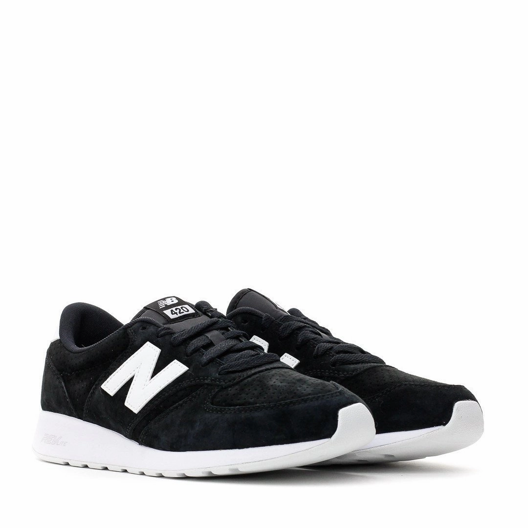 NEW BALANCE LIFESTYLE RE-ENGINEERED REVLITE BLACK WHITE SUEDE MRL420SN *** classic New Balance pictures