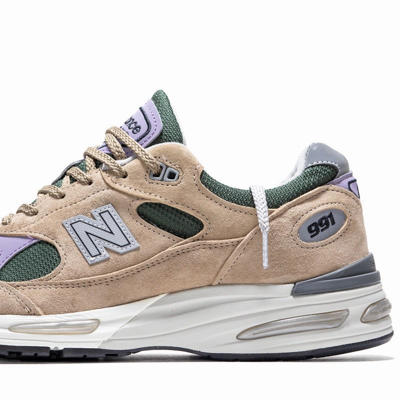 New Balance Made in UK 991v2 - Cement/Douglas Fir New Balance versatile casual sneakers