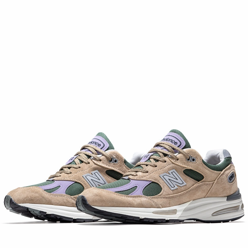 New Balance Made in UK 991v2 - Cement/Douglas Fir New Balance versatile casual sneakers