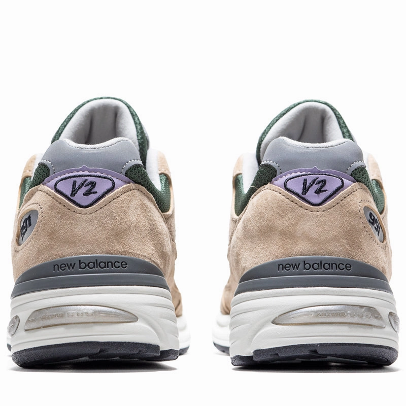 New Balance Made in UK 991v2 - Cement/Douglas Fir New Balance versatile casual sneakers