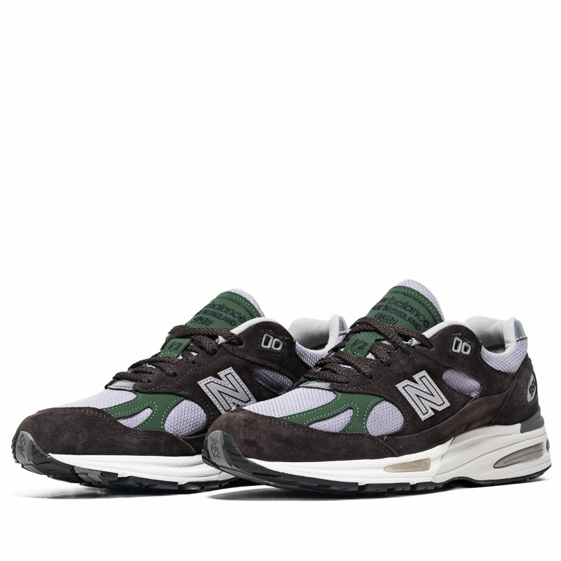 New Balance Made in UK 991v2 - Licorice/Lavender Gray New Balance versatile casual sneakers