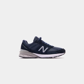 New Balance Made in USA 990 V5 - Navy / Silver new balance new release comfortable sneakers
