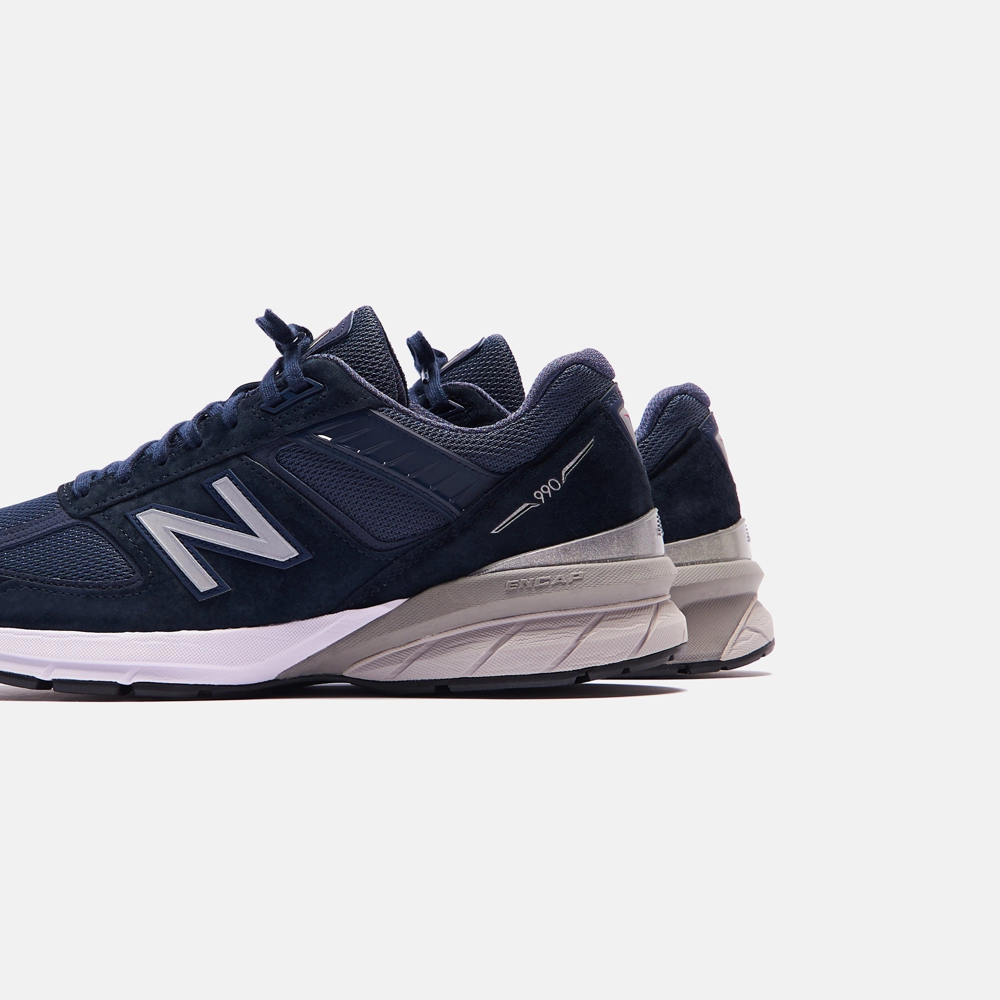 New Balance Made in USA 990 V5 - Navy / Silver Nike Air Force 1 edition