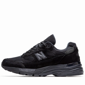 New Balance Made in USA 992 - Black New Balance casual trainers with arch support