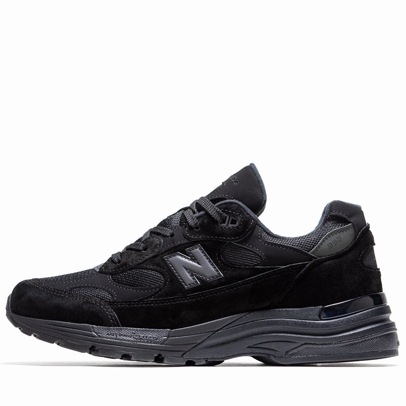 New Balance Made in USA 992 - Black New Balance casual trainers with arch support