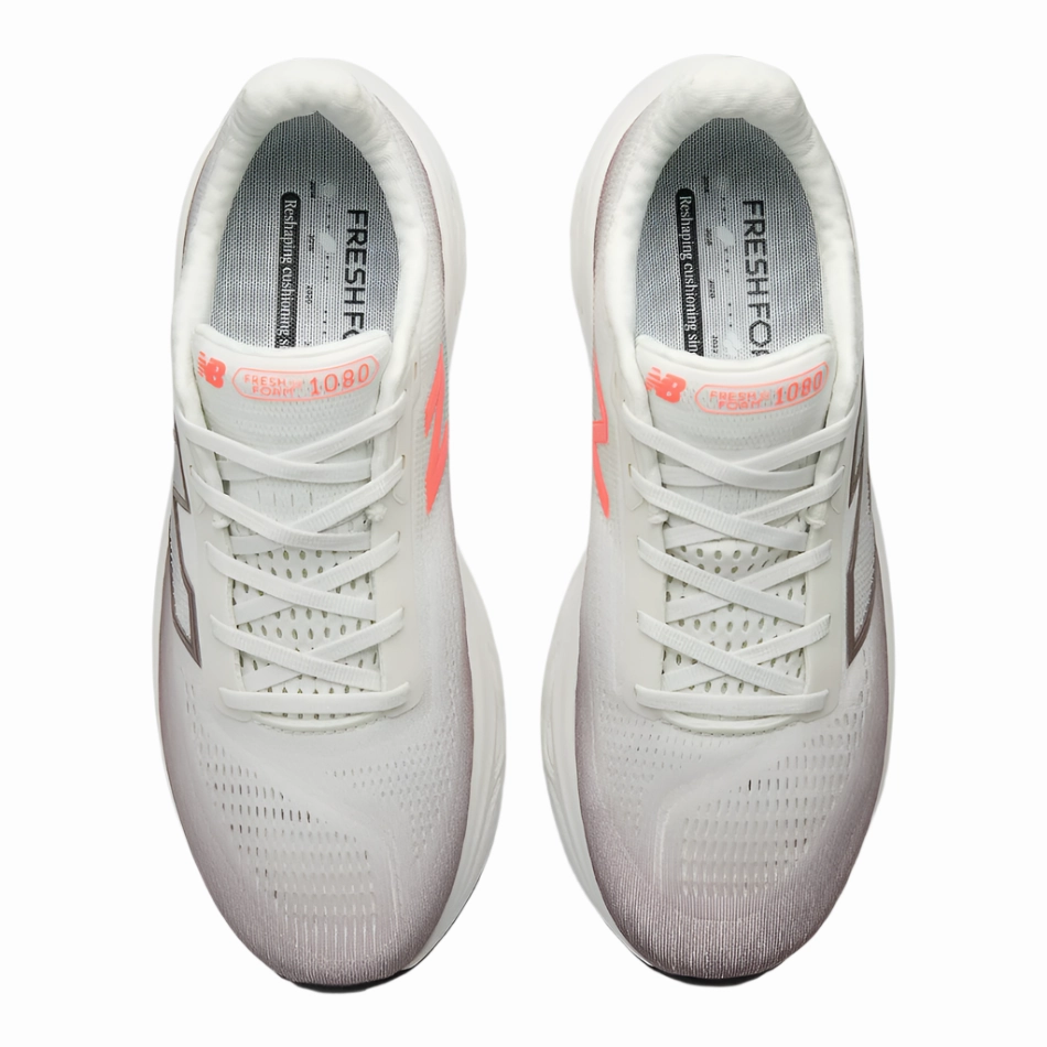 New Balance Men's 1080 V14 Running Shoes in Earth Shadow with Reflection and Urgent Red AW25 New Balance women's athletic footwear
