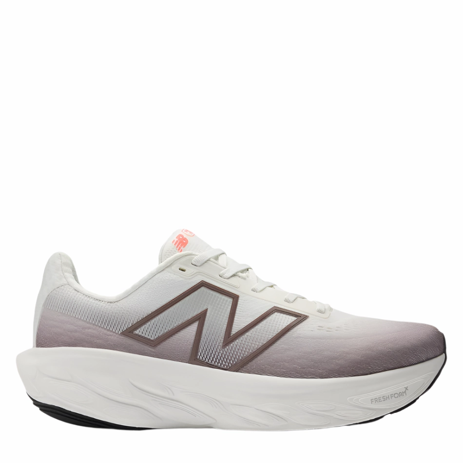 New Balance Men's 1080 V14 Running Shoes in Earth Shadow with Reflection and Urgent Red AW25 New Balance supportive walking shoes for comfort