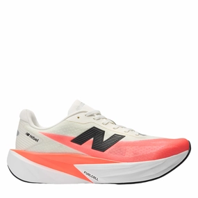 New Balance Men's Fuelcell Rebel v5 Running Shoes in Urgent Red/White/Sea Salt AW25 New Balance supportive walking shoes for comfort
