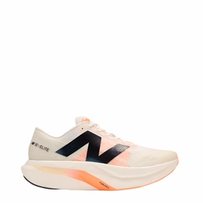 New Balance Men's FuelCell SuperComp Elite V4 Running Shoes in White/Angora/Hot Mango SS25 New Balance supportive walking shoes for comfort