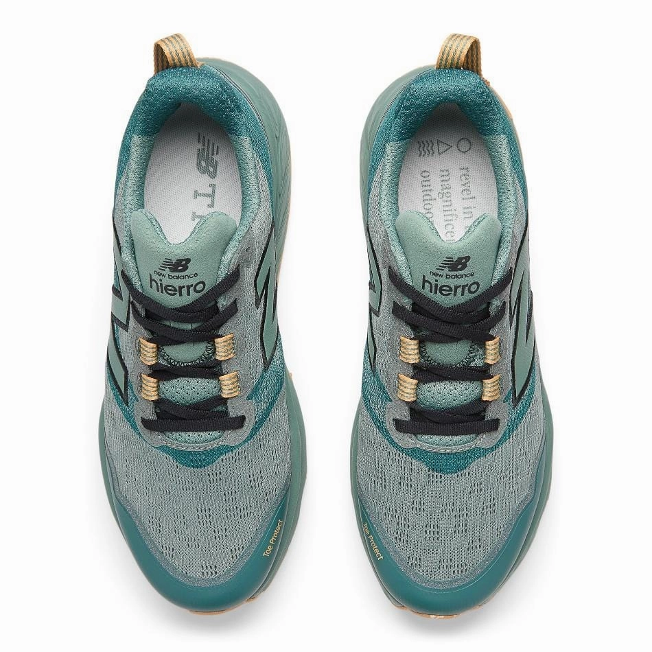 New Balance Men's Hierro V9 Trail Shoes in Dark Juniper SS25 New Balance women's athletic footwear