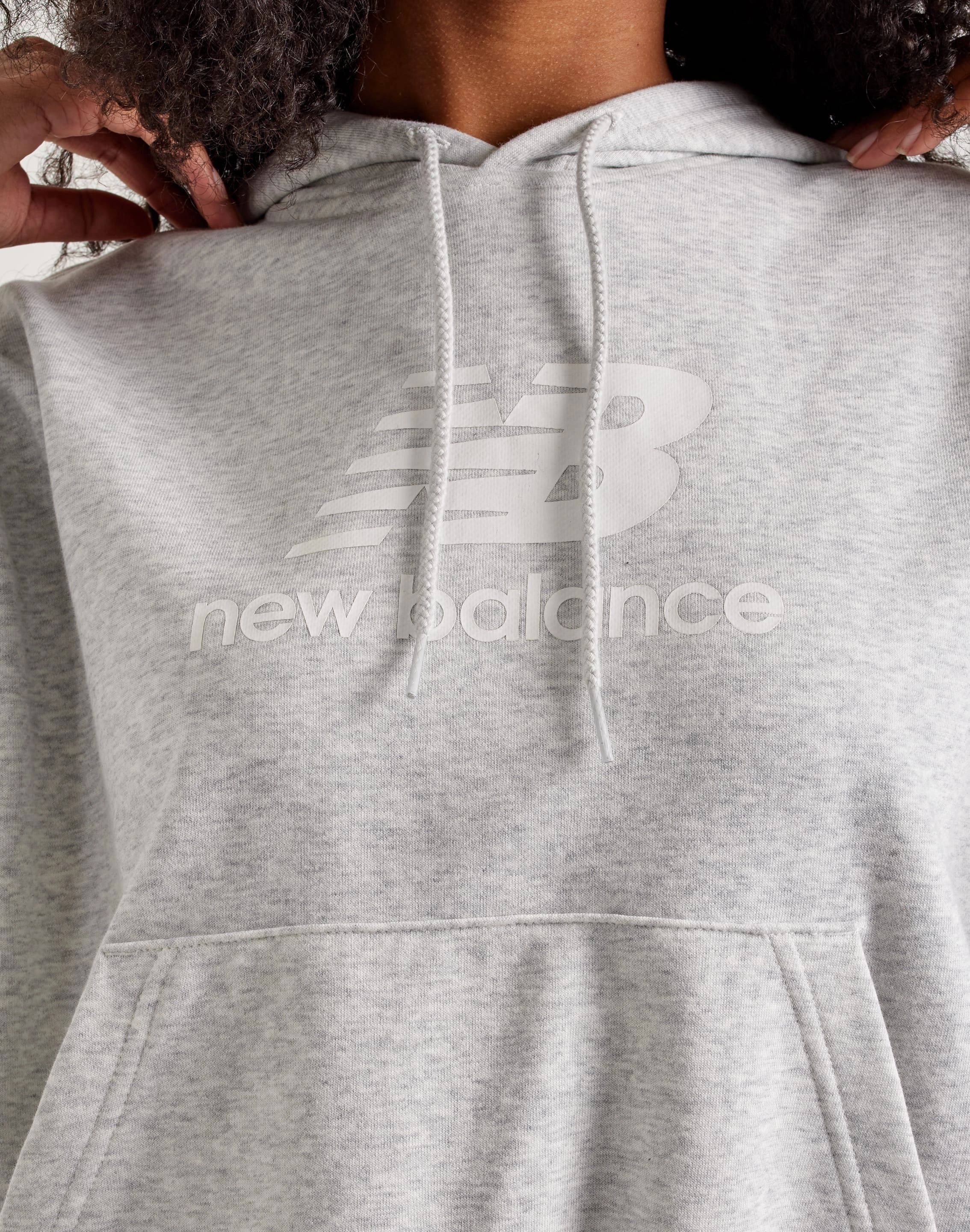 New Balance Sport Essentials French Terry Logo Hoodie Cushioned Shoes